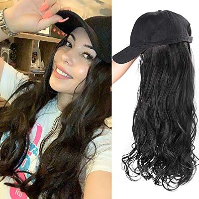 Entranced Styles Synthetic Long Wave Hair Extension With Hat