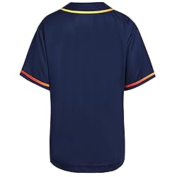 DEHANER Navy Plain Baseball Jerseys for Men Women