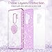 VEGO Galaxy S9 Plus (Not S9) Case Glitter Bling Diamond Case with Kickstand Rhinestone Bumper Sparkly Luxury Slim Soft Protective Case with Ring Stand for Samsung Galaxy S9 Plus (Purple)