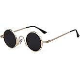 SORVINO Retro Small Round Sunglasses for Men Women Vintage Style Metal Frame