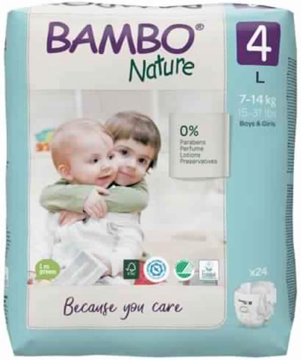 Buy Bambo Nature Premium Baby Diapers Large Size, 24 Count, for