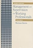 Management Supervision for Working Professionals, Koren, Herman, 1566702054