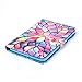 UUcovers Case for Samsung Galaxy Tab E 8.0 Inch 2016 released Tablet SM-T377A/T377V/T377P/T375/T378 Slim PU Leather Folio Stand TPU Back Shockproof Wallet Cover with Card Pockets, Rainbow Lotus Flower