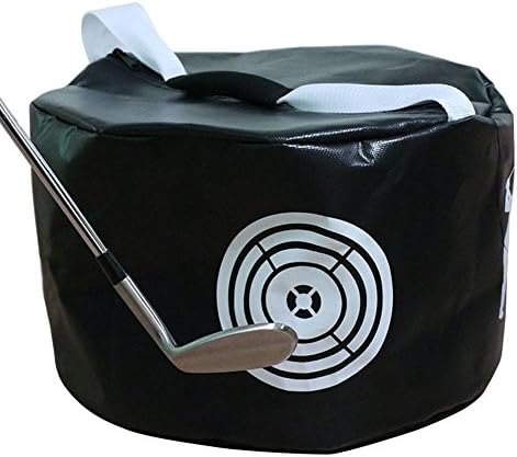 VCCA Golf Training Hitting Bag Swing Training Aids Impact Contact Power Smash Bag Waterproof for Golf Training Black