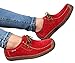 XIU XIAN Women Snail Casual Lace-up Genuine Leather Flat Sneaker Shoes
