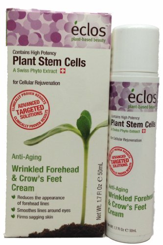 Eclos Plant Stem Cells Wrinkled Forehead & Crow's Feet Cream, 1.7 Fl Oz , 50 mL