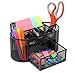 Mesh Desk Organizer Caddy for Office Supplies and Desk Accessories - Black