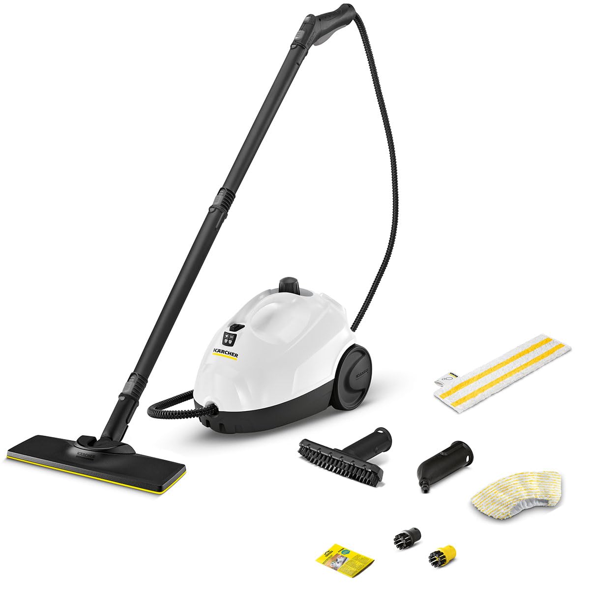 【24年新発売】 ケルヒャー(Karcher) スチームクリーナー SC2 EasyFix W スタンダードモデル 高温で安定した蒸気のボイラー式加熱 しつこい汚れを浮かす 水だけ除菌消臭 床掃除 油汚れ カーペット さらさらフローリング 水垢 キッチン 風呂場 玄関 トイレ 車 衣服 付属品充実 オプションアクセサリーも充実 1.512-611.0商品画像
