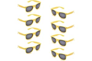 Pibupibu Kids Neon Colors Party Favor Supplies Unisex Sunglasses Pack of 8