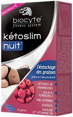 Biocyte Kétoslim Ketoslim Nuit 60 Capsules - English Label - Best Version.