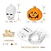 Halloween Pumpkin Lantern Set (2 Packs) 10 Foot Pumpkin Light Skull Light 32 LED String Lights Jack o Lantern Lndoor Outdoor Halloween Parties Decorations Series