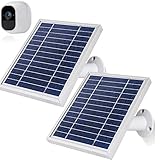 iTODOS 2 Pack Solar Panel Compatible with Arlo Pro