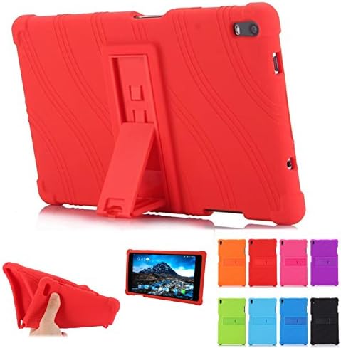 Lenovo TAB 4 8 Plus Case - Light Weight Shock Proof Silicone Cover [Anti Slip] [Kids Friendly] for Lenovo TAB 4 8 Plus TB-8704F TB-8704N Tablet Cases, Red