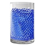 Sensory Jungle 16,000 Floral Water Pearls - Blue - Vases and Centerpieces for Wedding Beads - Makes 12 gallons of Water Beads