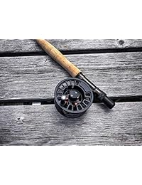Carrete de pesca con mosca de aleación de aluminio de alta calidad 3 4, 5 6, 7 8 pesos, color negro