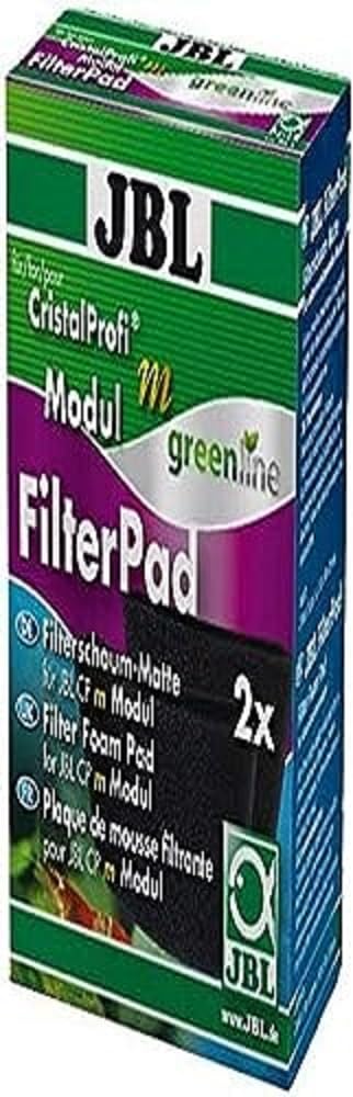 JBL CristalProfi m Greenline Module FilterPad 6096800 Filter Mat 13 x 9 cm Pack of 2