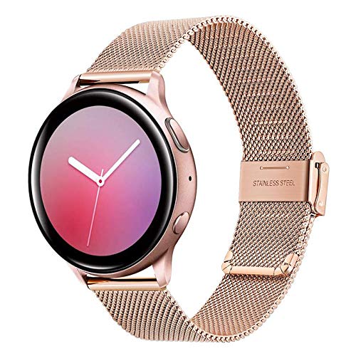 Trumirr Compatible Avec Galaxy Watch 5 & 4 Bracelet En Maille D'Acier Inoxydable 20 Mm Pour Samsung Galaxy Watch 7/6/5/4 40 Mm
