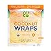 NUCO Organic Coconut Wraps Variety Pack: Original, Turmeric, Moringa, and Cinnamon (20 wraps total)