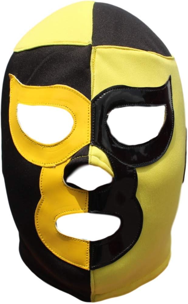Luchador Mask Adult Size Lucha Libre Adult Mexican Wrestling Costume Pro-Fit Lycra Mask (Choose Design)
