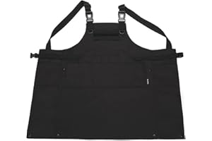 JFFCESTORE Tactical BBQ Apron Outdoor Durable Camping Barbeque Cooking Grill Apron Work Apron for Men With Multiple Pockets