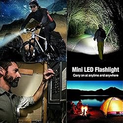 Wrrozz Led Flashlight Rechargeable USB Mini Torch