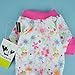 Fitwarm® Pink Floral Dog Pajamas Dog Shirt Cozy Dog Clothes Pet Shirt, Small