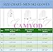 CAMYOD Men Ski Gloves, Winter Warm Waterproof Breathable Snow Gloves with Balaclava Set for Snowboard, Snowmobile in Cold Weather. (M)