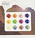 Colorful Rainbow Roses 12 Pieces Home Button Stickers for iPhone 5 4/4s 3GS 3G, iPad 2, iPad Mini, iPod Touch