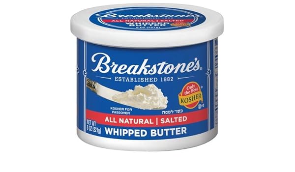 Breakstones Butter Salted All Natural Whipped 8 Oz Pack Of 3
