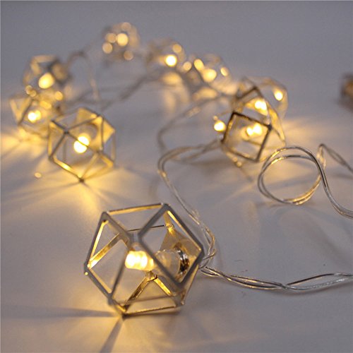 Snowfoller 10 LED Cute Fairy String Light Lamp for Halloween Christmas Wedding Party Decor Indoor Outdoor Cafe Shop Home Decoration (C) - Thumbnail 4