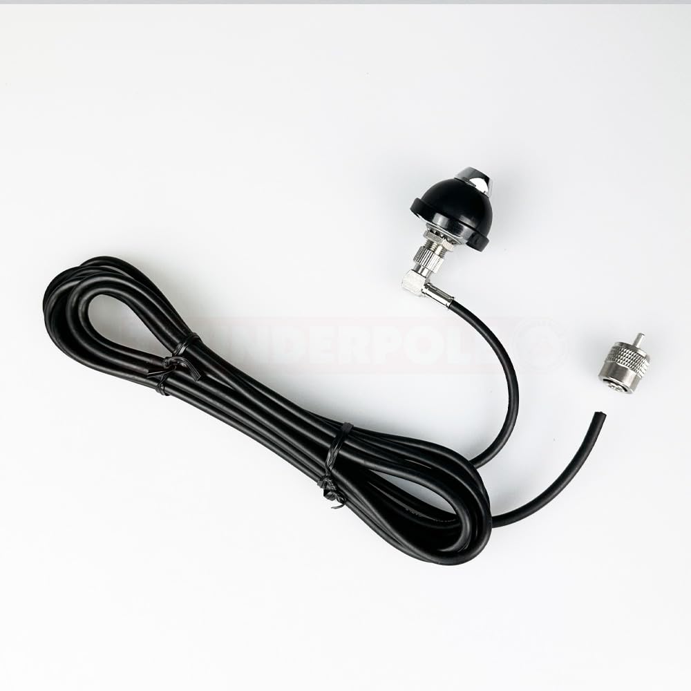 Thunderpole Body/Roof Premium Powerstick Mount Kit | CB & Amateur Radio Antenna Mount | 3/8 Thread