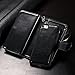 Joopapa iPhone 7 Case, iPhone 7 Wallet case, Pu Leather Magnet Stand Wallet Credit Card Holder Flip Case Cover Built-in 9 Card Slots Case for Apple iPhone 7 (Black)