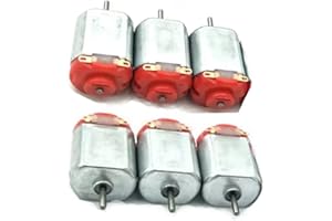 LAGOGIA 1.5-3V 15000RPM DC Micro Motor 130 Mini Motor Electric Motor Round Shaft for RC Boat Airplane Toys Model DIY Hobby Science Projects- (6 PCS)