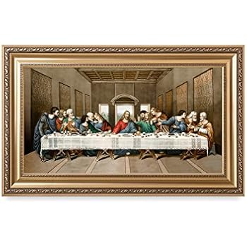 Amazon Com Last Supper Wall Decor Frame Italian Wood And Silver