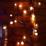 YINGXIANG 8.2Ft Globe String Light,UL Listed String Lights, Hanging Indoor/Outdoor Decorative String Light for Garden,Wedding,Xmas Party,Patio, Backyard,Cafe,Party,Bedroom,Tapestry(Warm White)