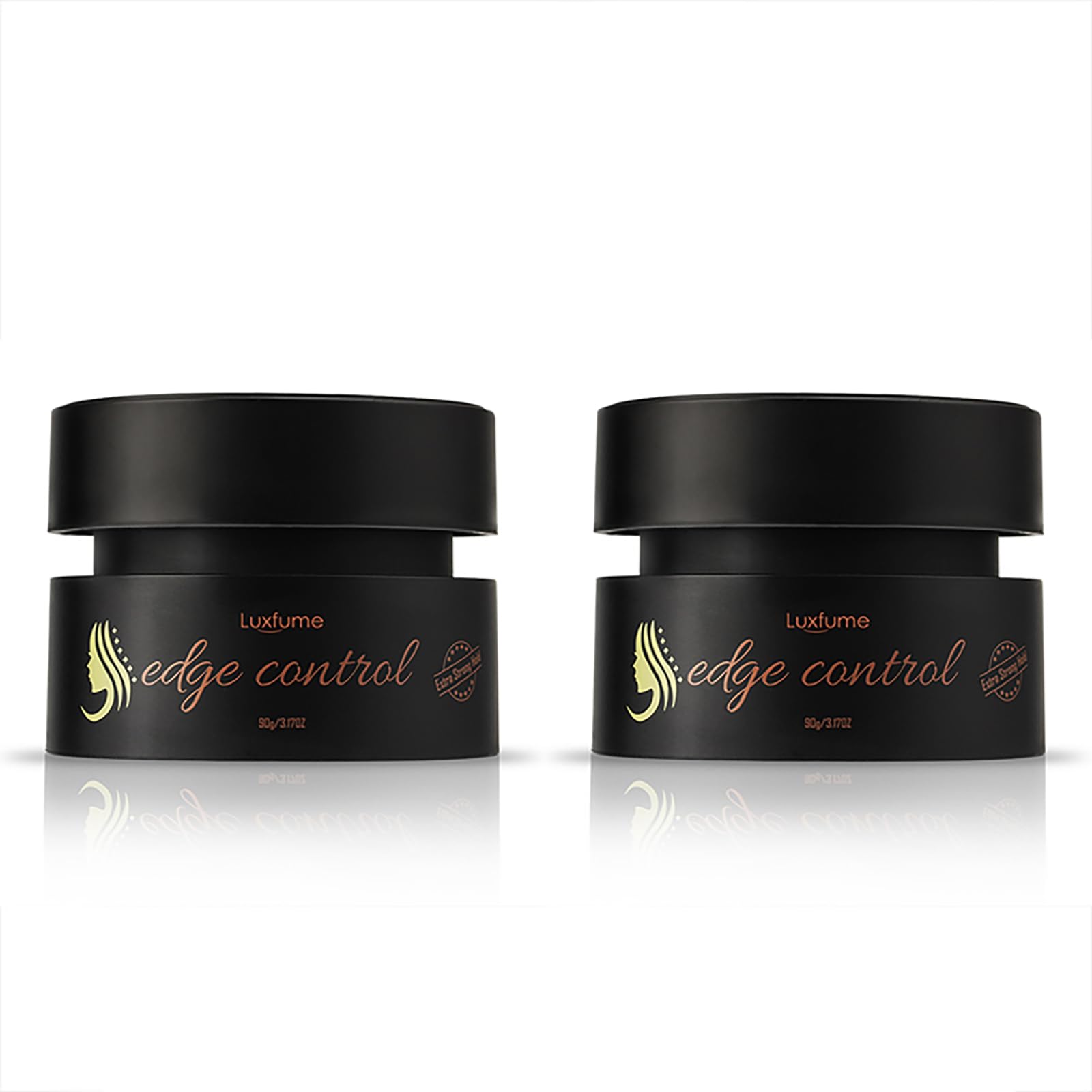 Joyeee Braid Gel - Edge Control, Twist Lock, Frizz Reducer for Braids, Locs, Twists, Cornrows, Wavy or Kinky Hair - No White Residue, Extreme Hold - 90ml x 2
