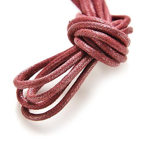 Coobbar 13 Pair Round Waxed Coloured Shoelaces For Leather Shoes Laces Strings Martin Boots Sport Shoes Cord Ropes