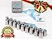 DELUXE Cake Decorating Kit - 19 Professional Russian Piping Tips - with 2 Silicone Icing Bags, Leaf Icing Tip - EXTRA LARGE Stainless Steel Flower Tips - 44 Pieces