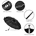 Windproof Travel Compact Umbrella 12 Ribs Automatic Open/Close Black Large Folding Portable