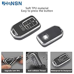 UHONSN for Honda Key Fob Cover Soft TPU Keys Shells