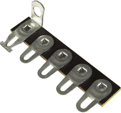 Terminal Strip - 5 Lug, 5th Lug Common, Horizontal, package of 5