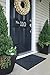 Alpine Neighbor Door Mat - Washable Indoor/Outdoor Low Profile Doormat - Entrance Rug Floor Mats for Front Outside Doors Scraper Clean Decor Rubber Shoes Doormats Garage Water Rugs (Dark Brown)