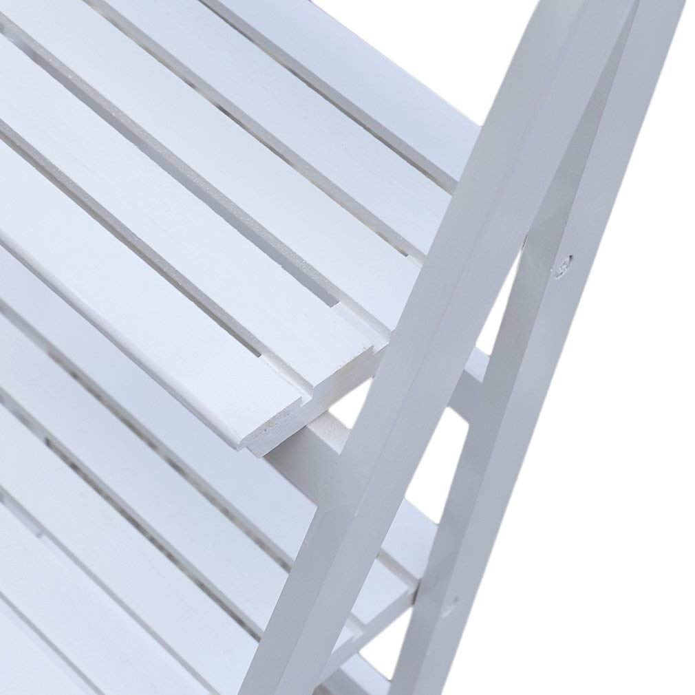 Balcón Soporte de flor plegable, maceta de madera Creativa Estante ...
