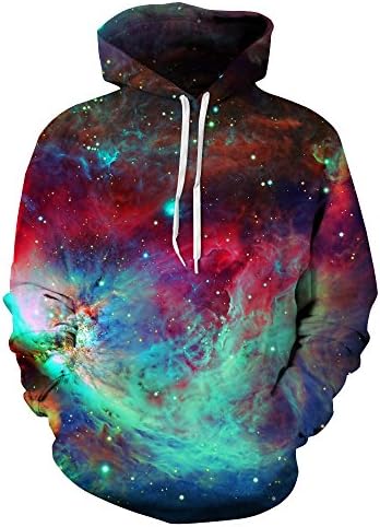 Azuki Unisex Realistic 3D Print Pullover Hooded Hoodies With Big Pocket