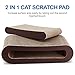 ScratchMe Cat Scratcher Cardboard Lounge Bed, Cat Scratching Post with Catnip, Durable Board Pads Prevents Furniture Damagethumb 1