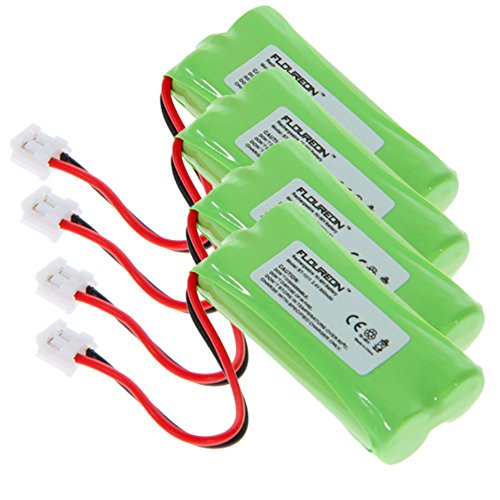 Floureon 4 Packs 2.4V 900mAh Rechargeable Cordless Phone Telephone batteries for AT&T/Lucent BT-18433 BT-184342 BT-28433 BT-284342 BT-6010 BT-8000 BT-8001 BT-8300 Floureon 4 Packs 2.4V 900mAh Rechargeable Cordless Phone Telephone batteries for AT&T/Lucent BT-18433 BT-184342 BT-28433 BT-284342 BT-6010 BT-8000 BT-8001 BT-8300