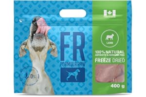 Formula Raw's Premium Freeze-Dried Dog Food - Grain-Free, Natural & Fresh, High Protein, Ideal for All Ages & Breeds (400g, L