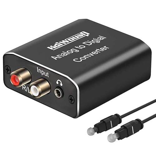 Analog to Digital Audio Converter, Hdiwousp RCA R/L or Jack