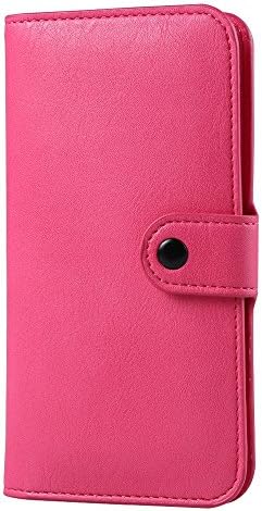 SLectionAccess Vegan Leather, BiFold Wallet Case for Universal/Smartphones - Retail Packaging - Magenta