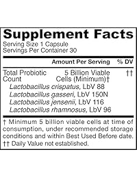 Jarrow Formulas, Jarro-Dophilus mujeres 5 mil millones de células por cápsula vegetal, JDW5, individual, 1